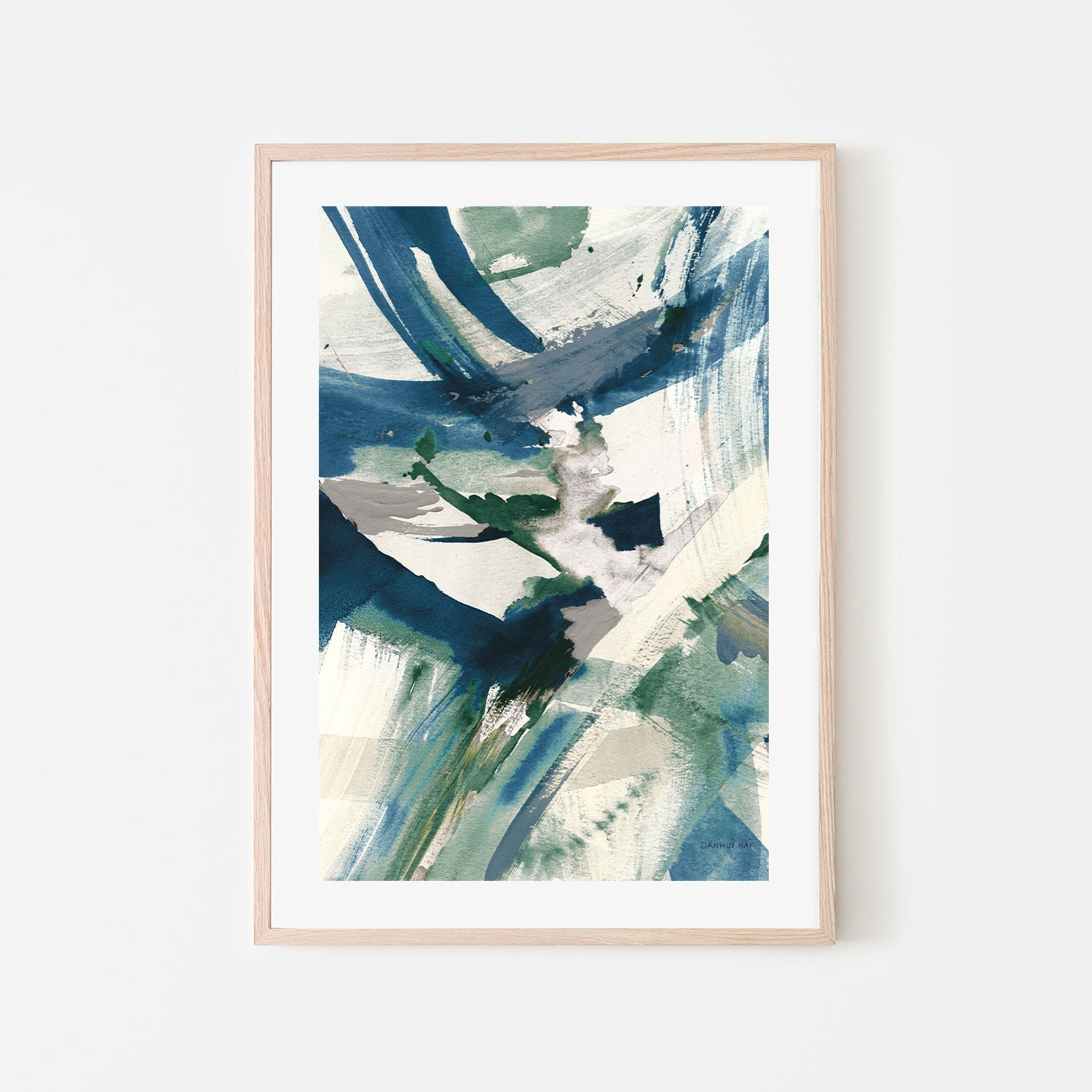 wall-art-print-canvas-poster-framed-Spontaneous Sapphire, Style A-by-Danhui Nai-Gioia Wall Art