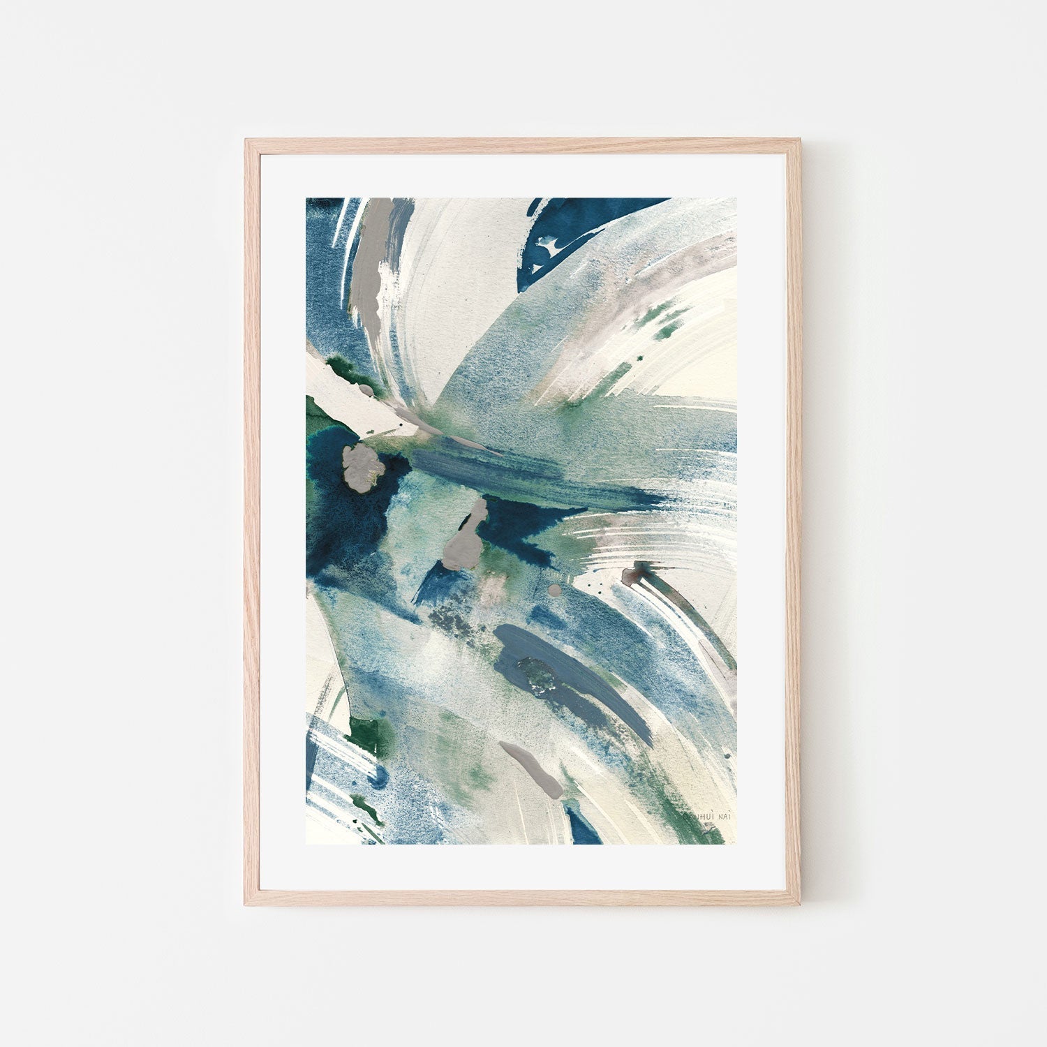 wall-art-print-canvas-poster-framed-Spontaneous Sapphire, Style B-by-Danhui Nai-Gioia Wall Art