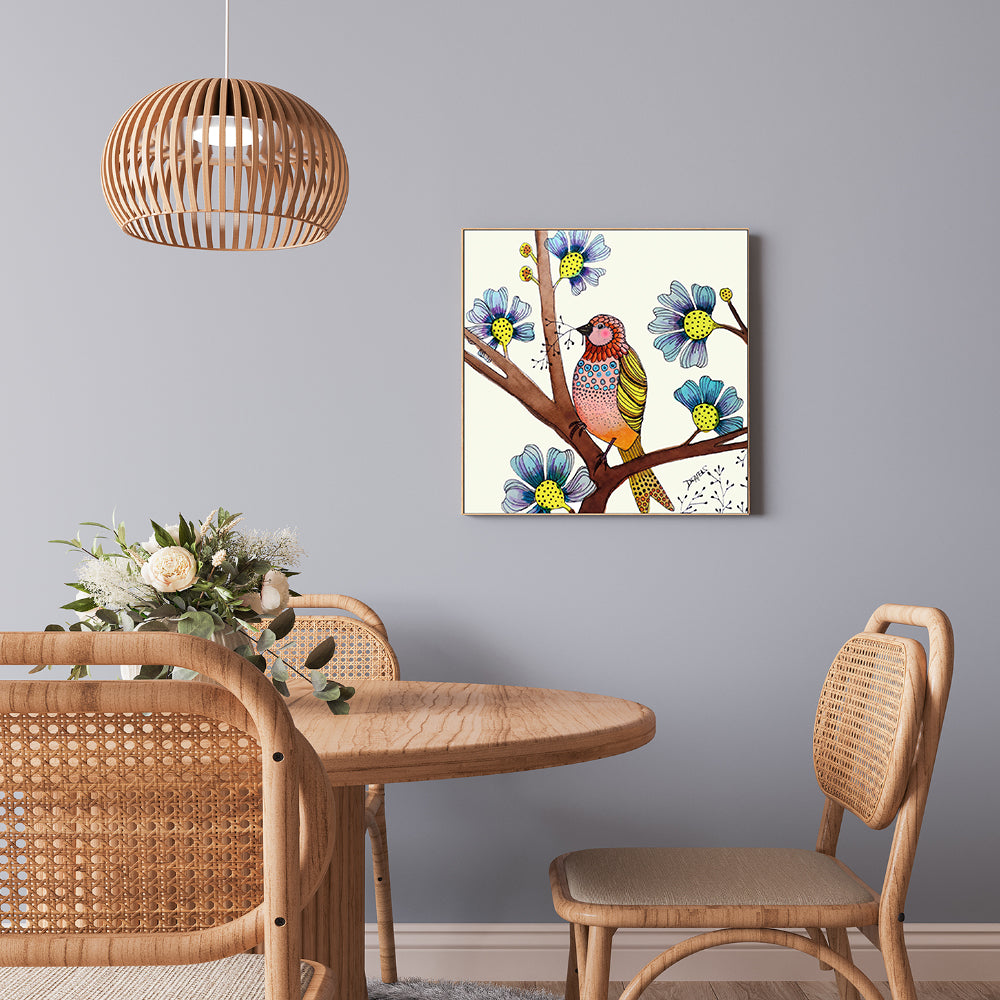 wall-art-print-canvas-poster-framed-Spotted Bird-GIOIA-WALL-ART