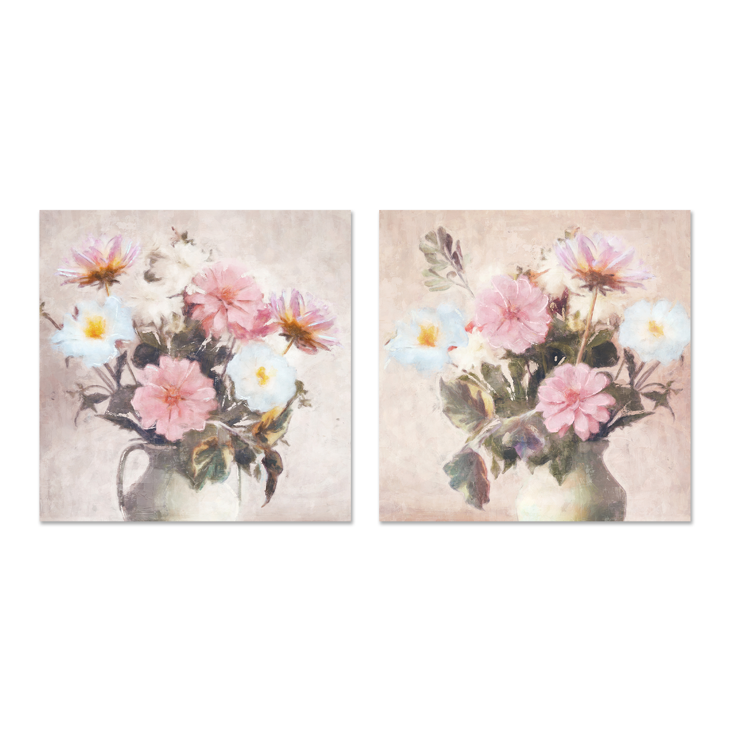 wall-art-print-canvas-poster-framed-Spring Blooms, Style A & B, Set of 2 , By Nina Blue-1