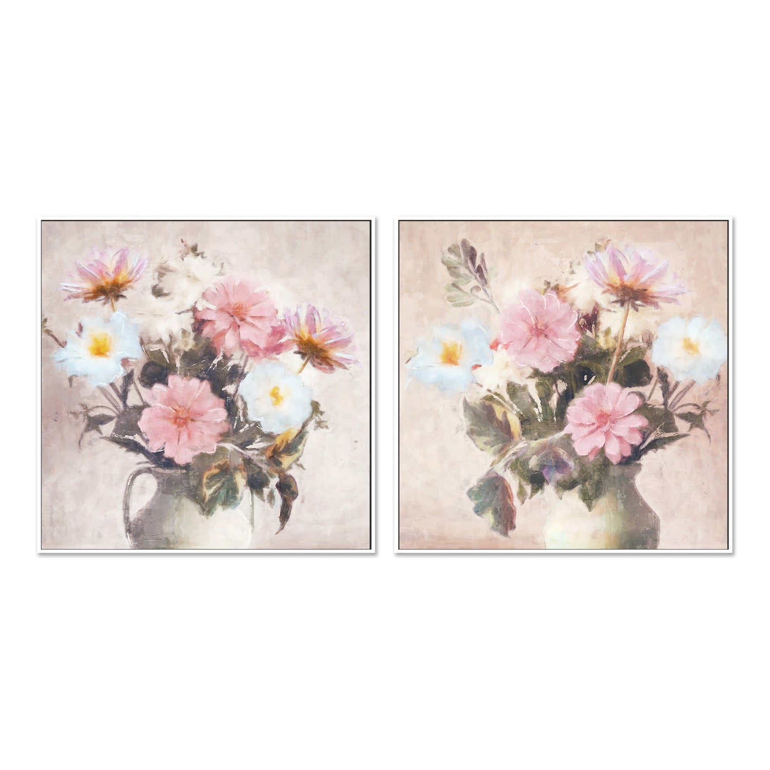 wall-art-print-canvas-poster-framed-Spring Blooms, Style A & B, Set of 2 , By Nina Blue-5