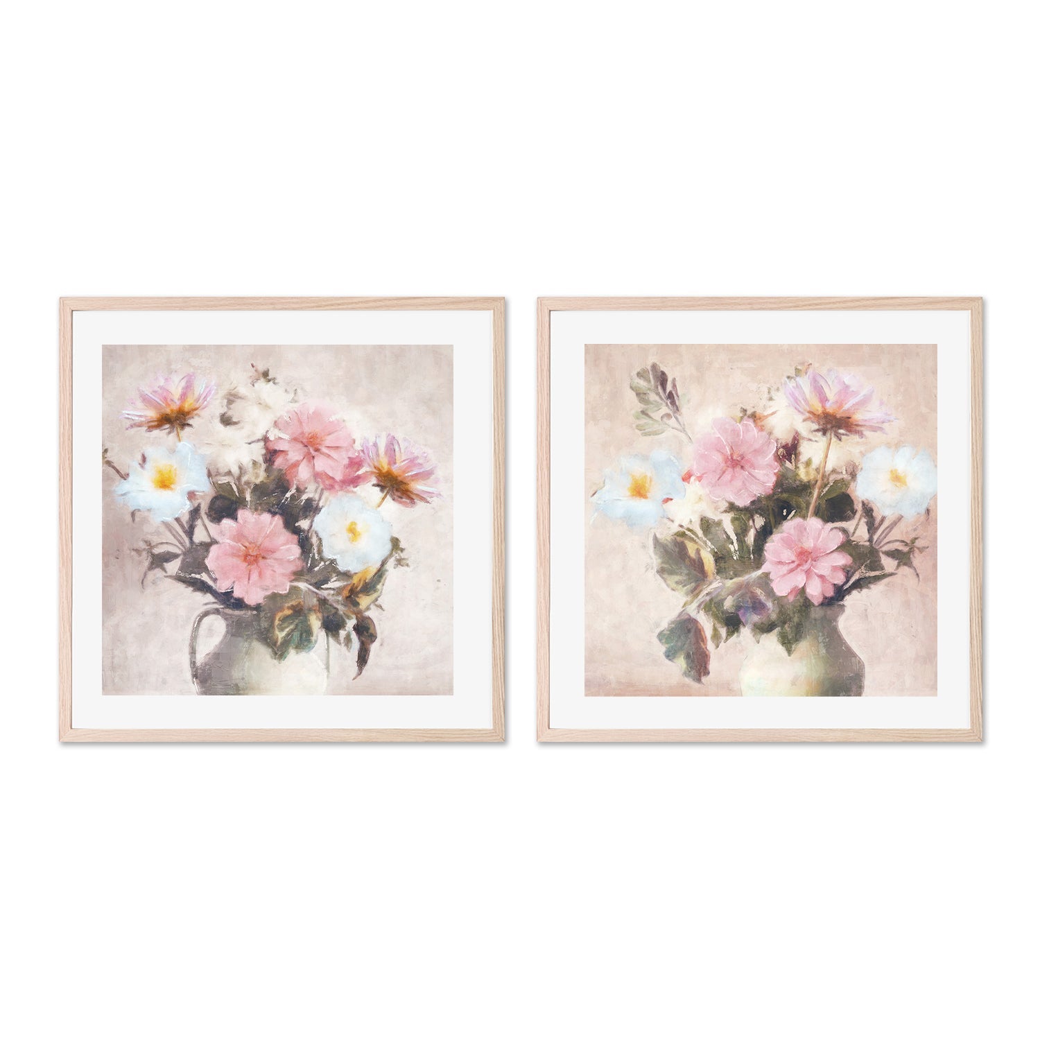 wall-art-print-canvas-poster-framed-Spring Blooms, Style A & B, Set of 2 , By Nina Blue-6