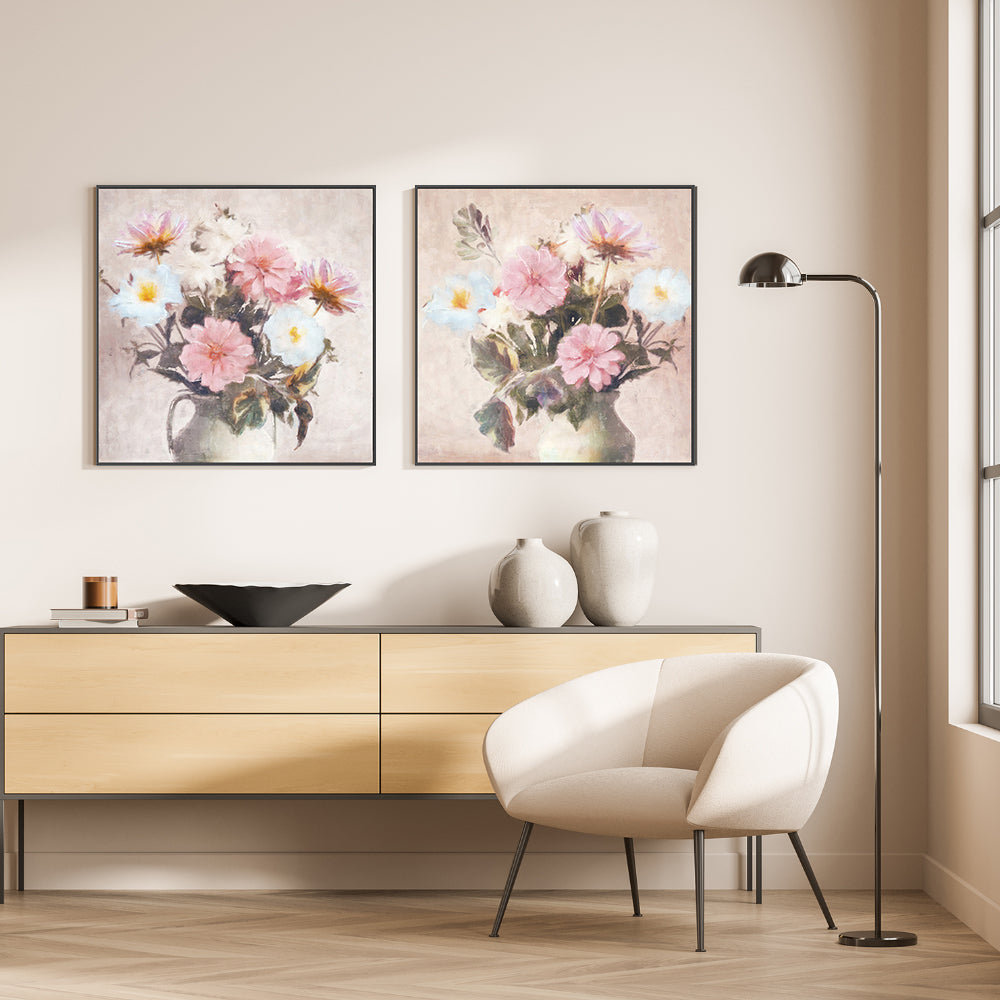 wall-art-print-canvas-poster-framed-Spring Blooms, Style A & B, Set of 2 , By Nina Blue-7