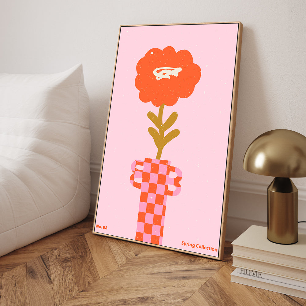 wall-art-print-canvas-poster-framed-Spring Flower, Style A-2