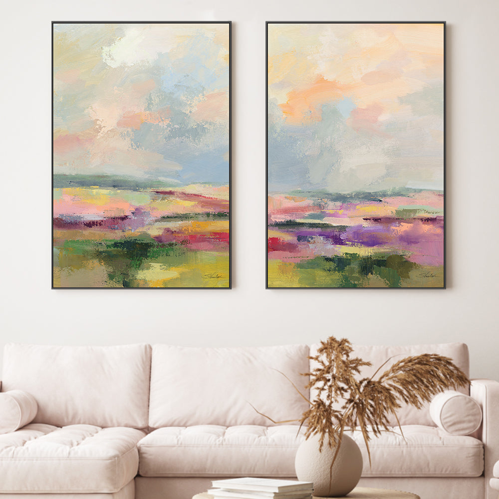 wall-art-print-canvas-poster-framed-Spring Light, Style A & B, Set Of 2 , By Silvia Vassileva-2