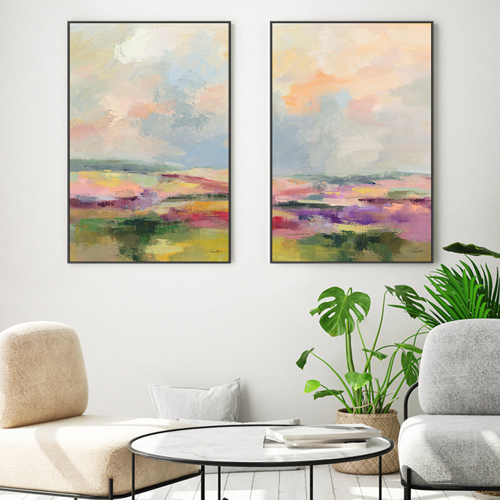 wall-art-print-canvas-poster-framed-Spring Light, Style A & B, Set Of 2 , By Silvia Vassileva-2