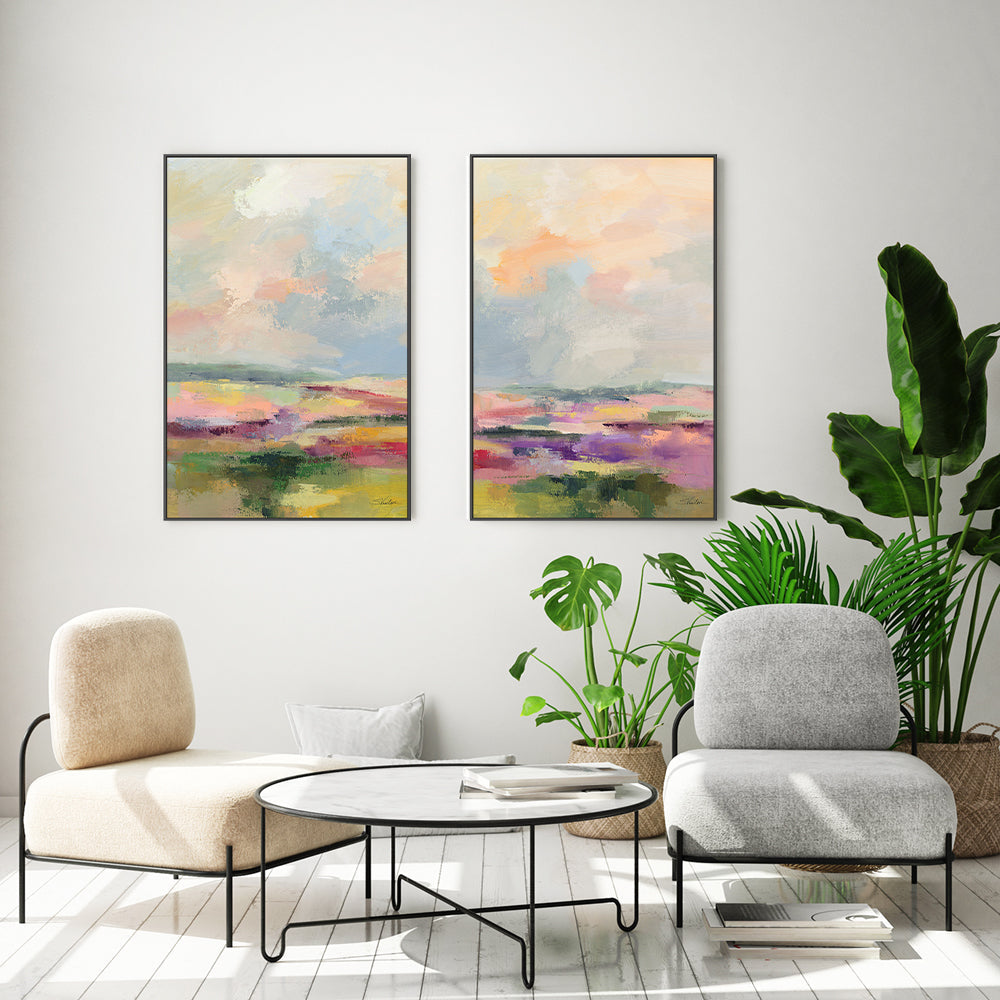 wall-art-print-canvas-poster-framed-Spring Light, Style A & B, Set Of 2 , By Silvia Vassileva-7