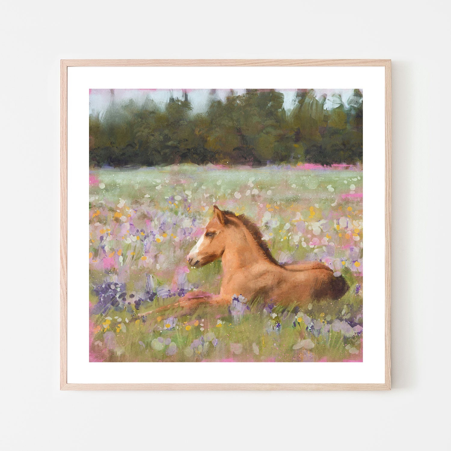 wall-art-print-canvas-poster-framed-Spring Time Foal, Style A , By Nina Blue-6