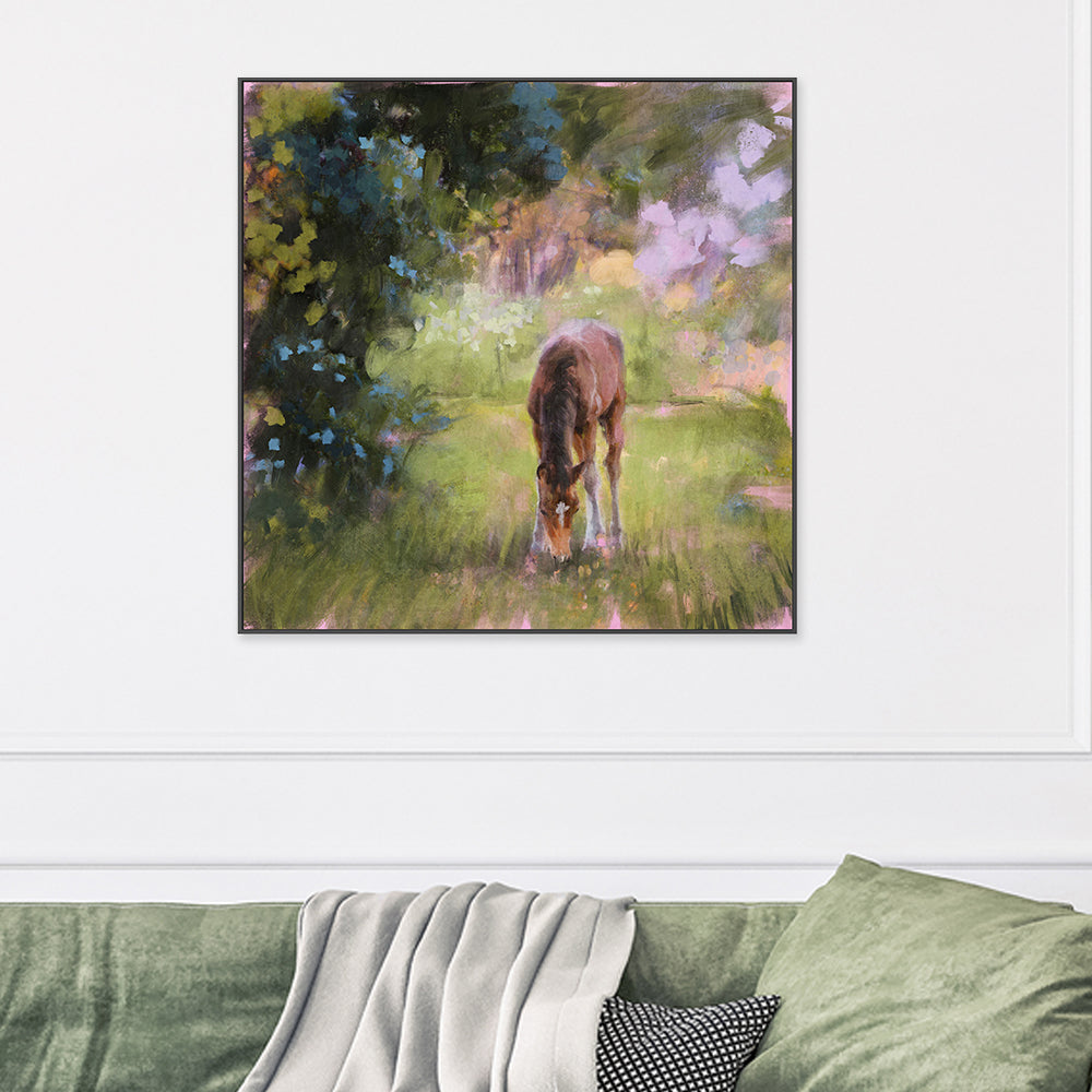 wall-art-print-canvas-poster-framed-Spring Time Foal, Style B , By Nina Blue-2