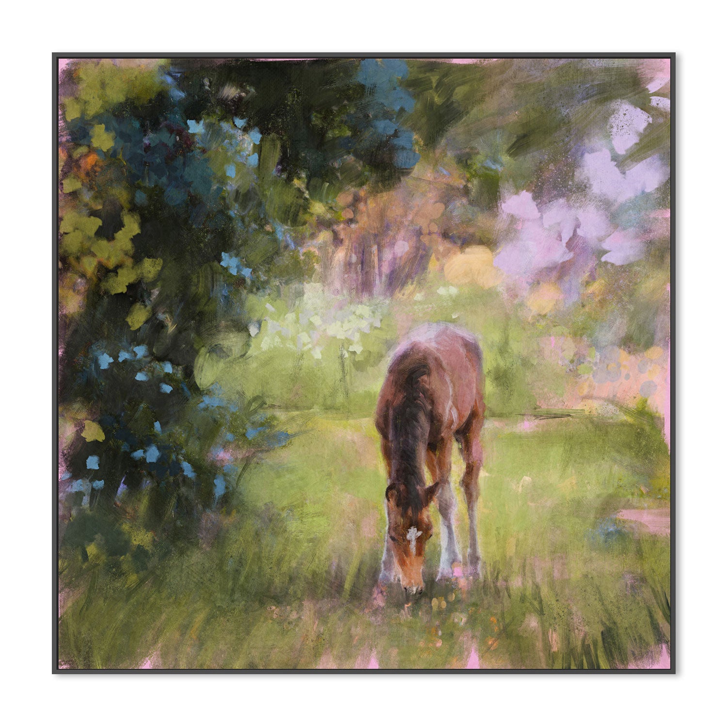 wall-art-print-canvas-poster-framed-Spring Time Foal, Style B , By Nina Blue-3