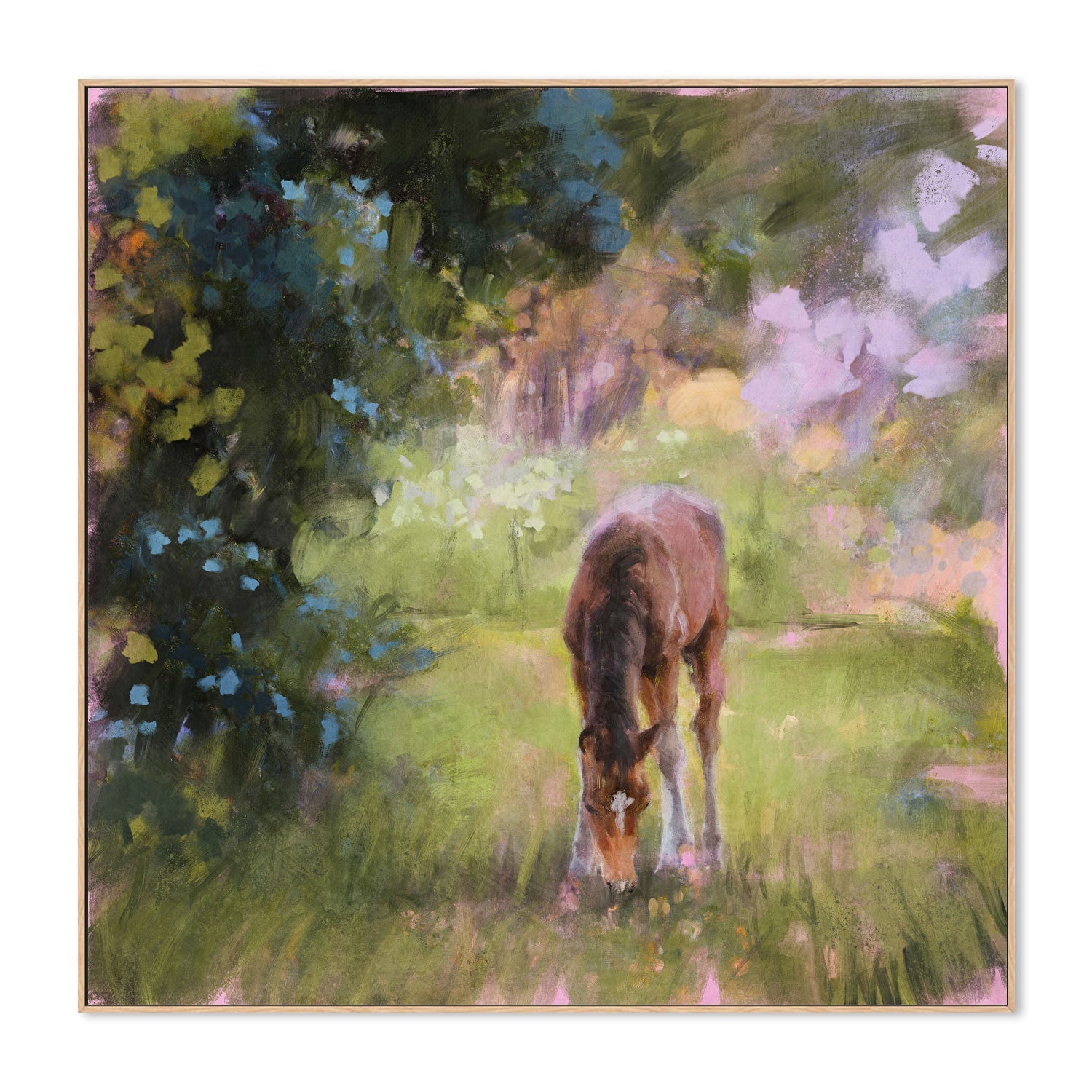 wall-art-print-canvas-poster-framed-Spring Time Foal, Style B , By Nina Blue-4