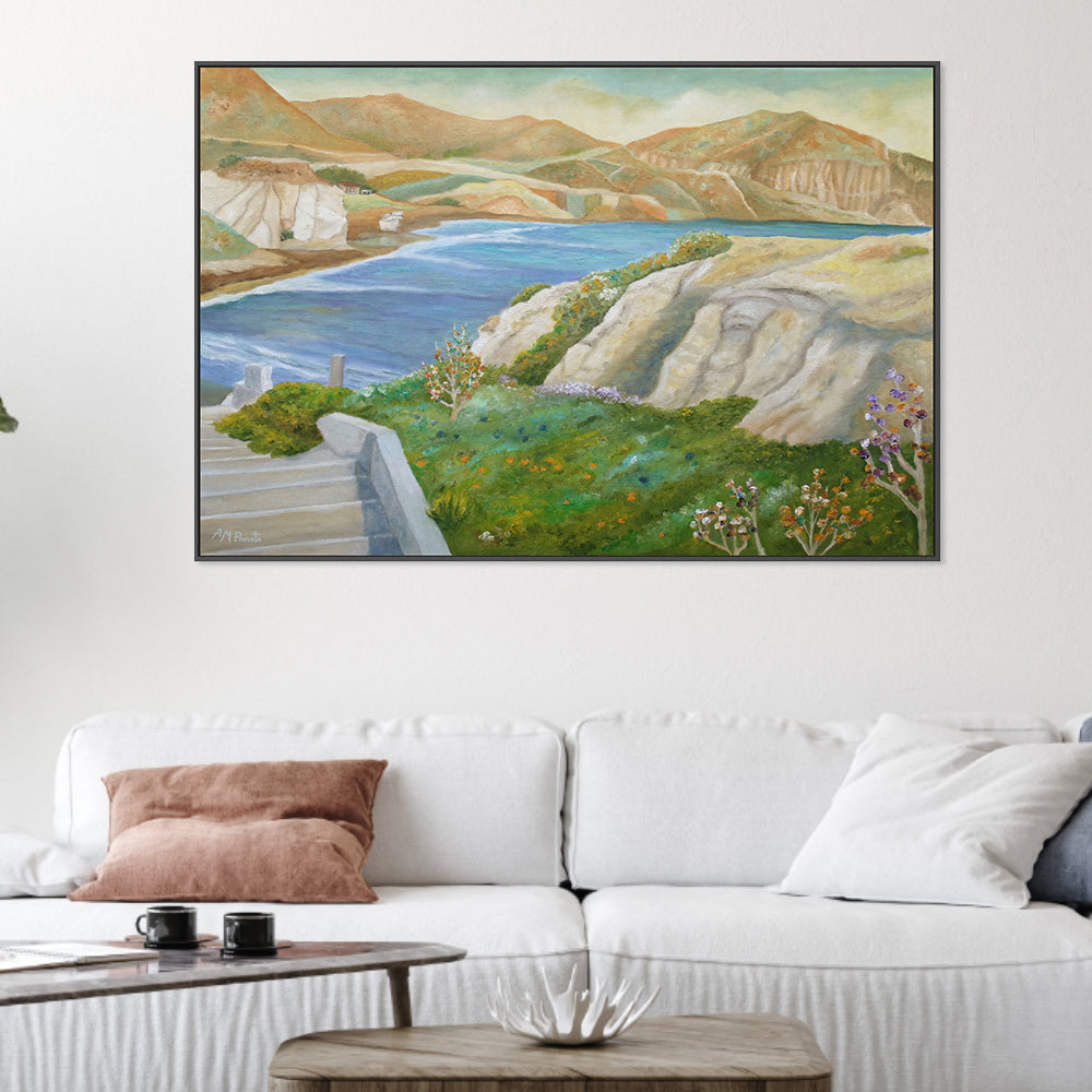 wall-art-print-canvas-poster-framed-Springing Down The Shore , By Angeles M. Pomata-2