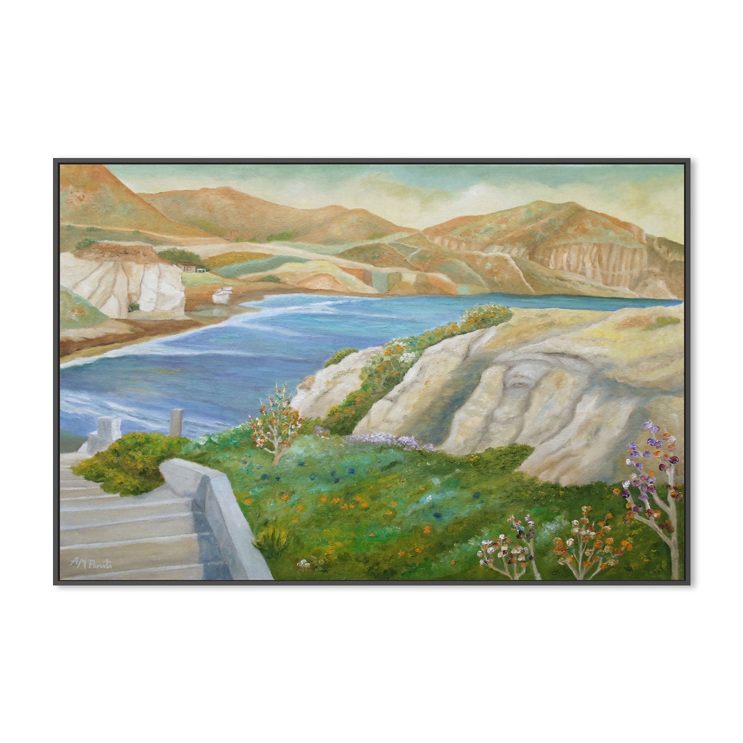 wall-art-print-canvas-poster-framed-Springing Down The Shore , By Angeles M. Pomata-3