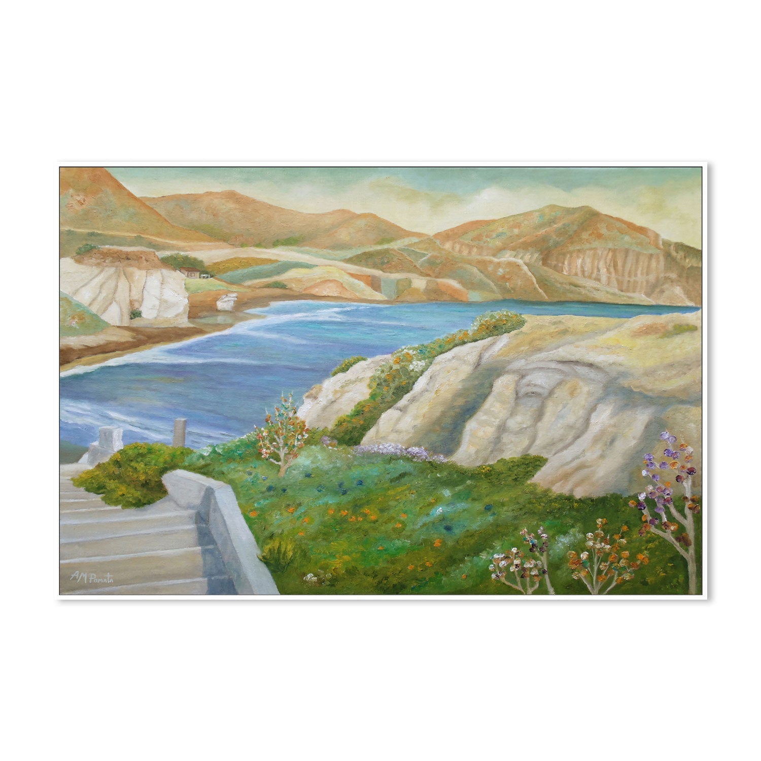 wall-art-print-canvas-poster-framed-Springing Down The Shore , By Angeles M. Pomata-5