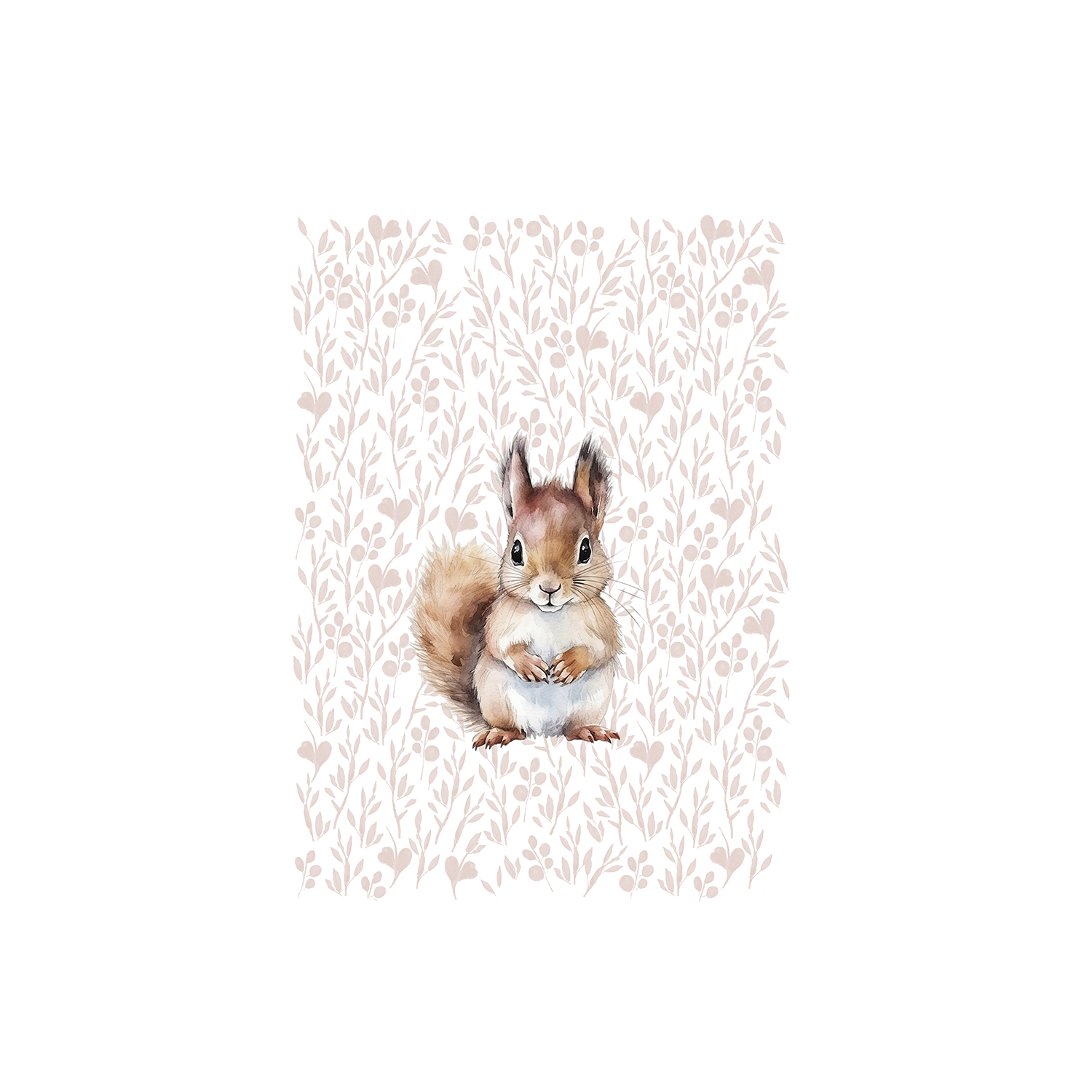 wall-art-print-canvas-poster-framed-Squirrel Pattern , By At Viv Home Prints-1