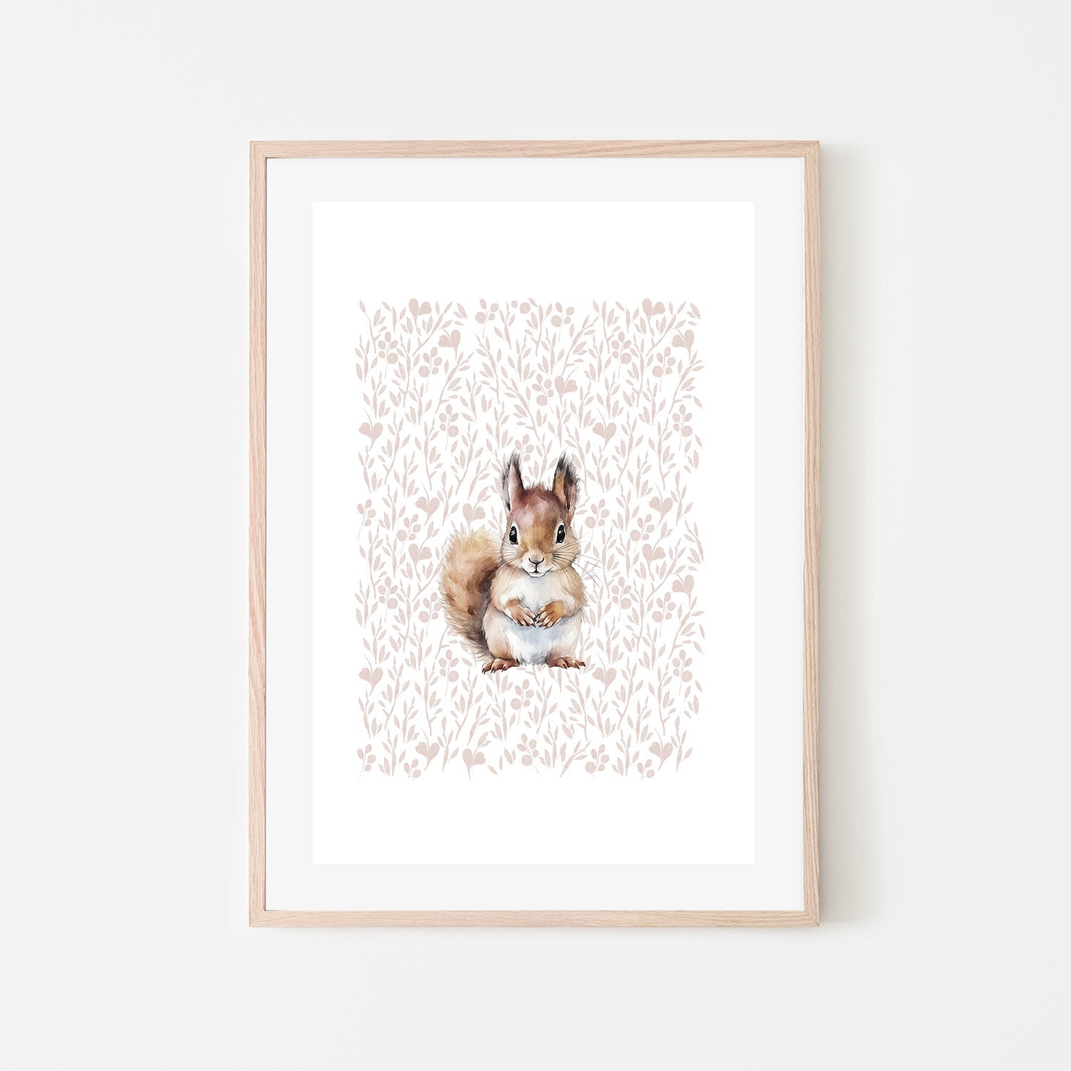 wall-art-print-canvas-poster-framed-Squirrel Pattern , By At Viv Home Prints-6