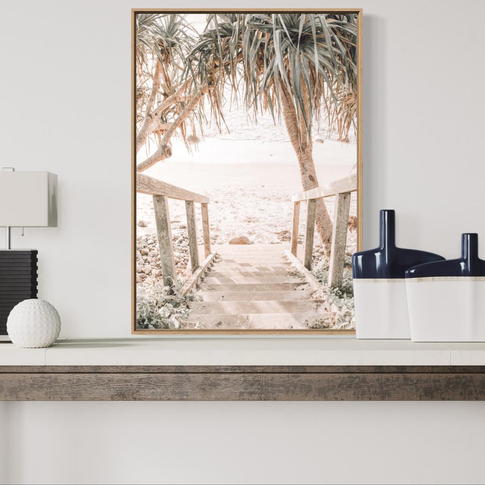 wall-art-print-canvas-poster-framed-Steps To The Beach-by-Gioia Wall Art-Gioia Wall Art