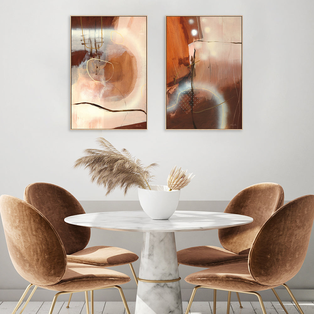 wall-art-print-canvas-poster-framed-Stick & Wood, Set of 2-by-Laura Horn-Gioia Wall Art