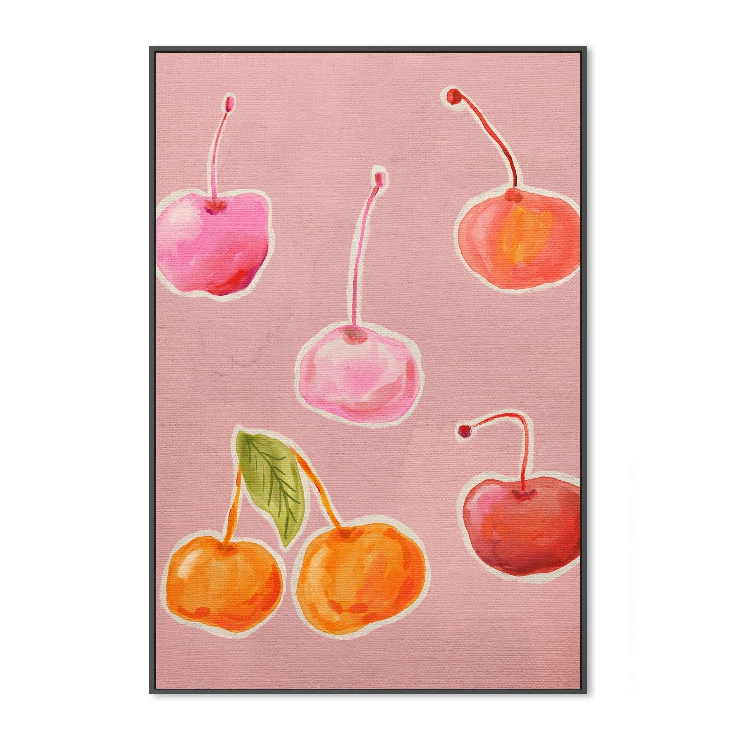 wall-art-print-canvas-poster-framed-Still Life Cherries , By Kartika Paramita-3