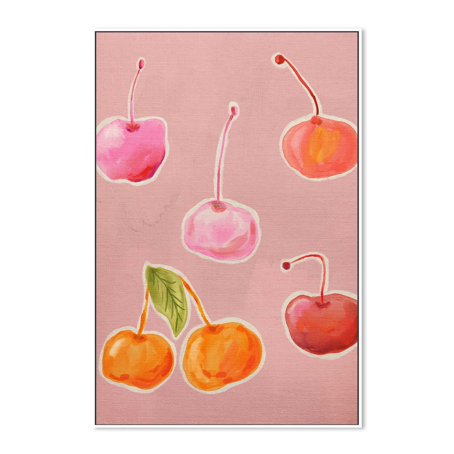 wall-art-print-canvas-poster-framed-Still Life Cherries , By Kartika Paramita-5