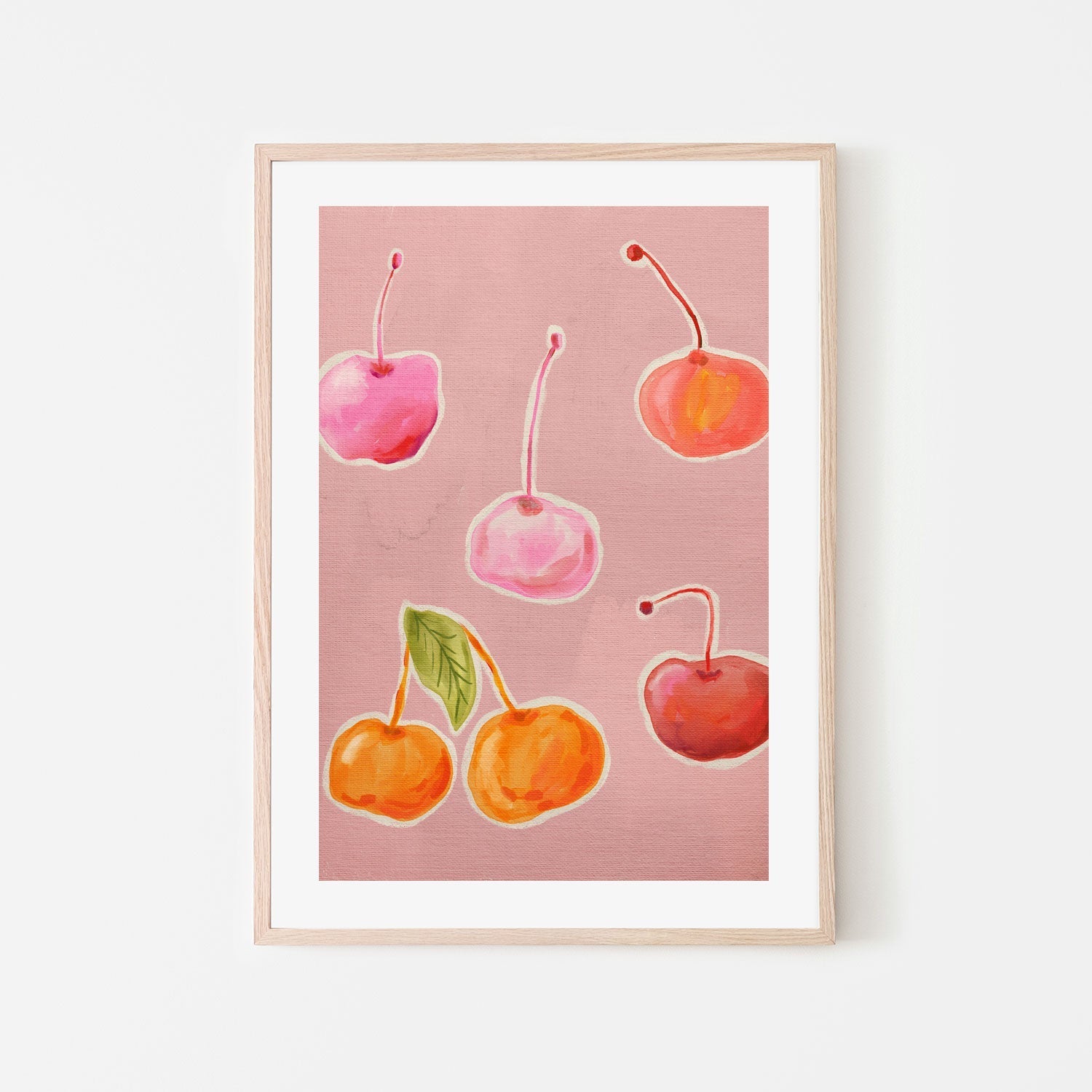 wall-art-print-canvas-poster-framed-Still Life Cherries , By Kartika Paramita-6