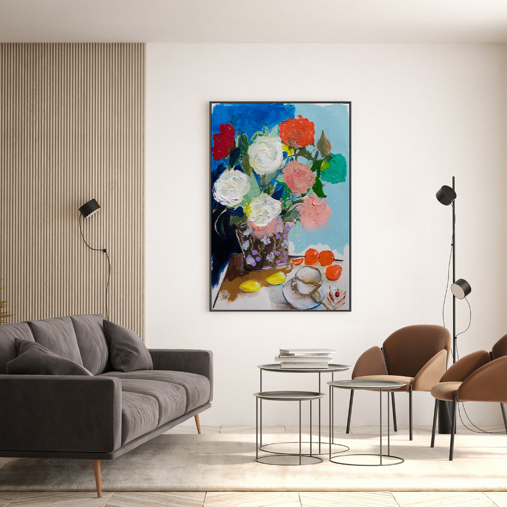 wall-art-print-canvas-poster-framed-Still Life Menton , By Leigh Viner-2