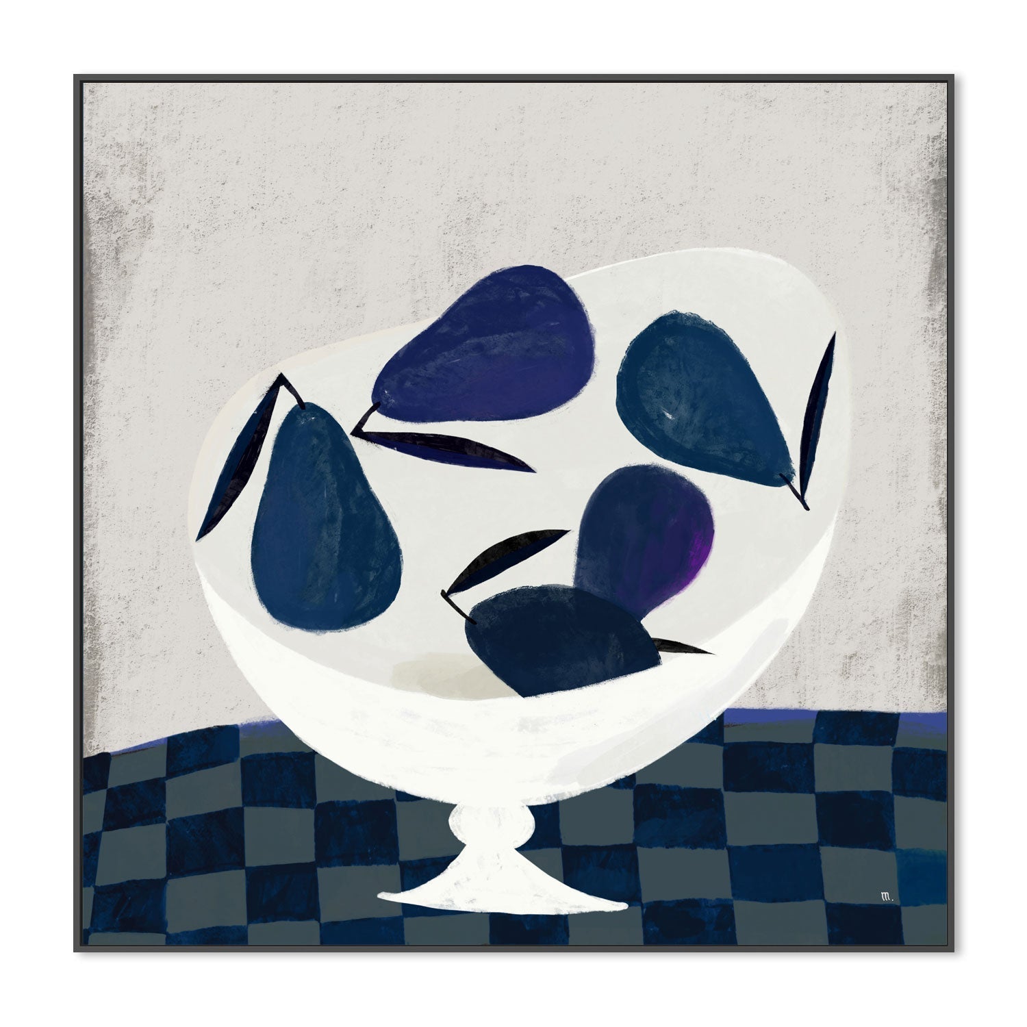 wall-art-print-canvas-poster-framed-Still Life With Blue Pears , By Marco Marella-3