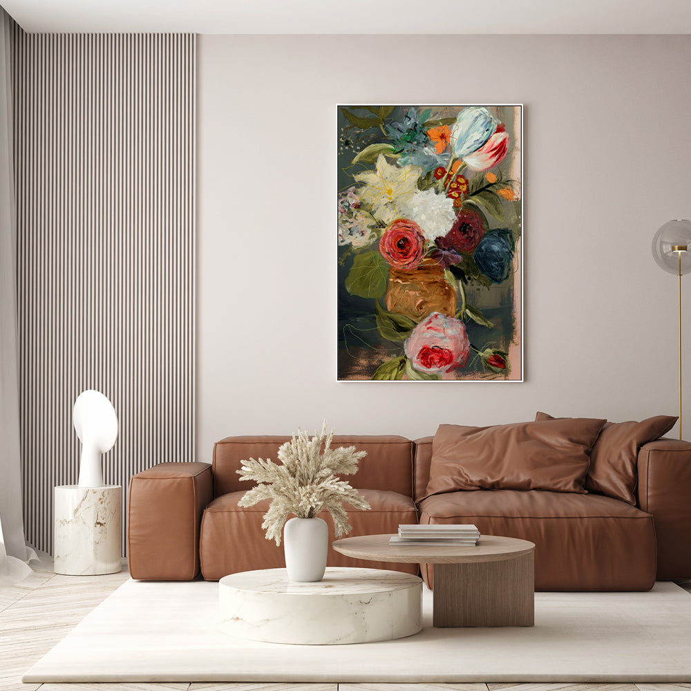 wall-art-print-canvas-poster-framed-Still Life With Flowers , By Leigh Viner-7