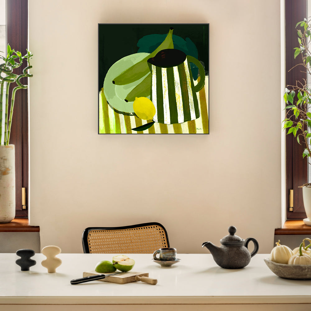 wall-art-print-canvas-poster-framed-Still Life with Lemon and Platanos , By Marco Marella-2