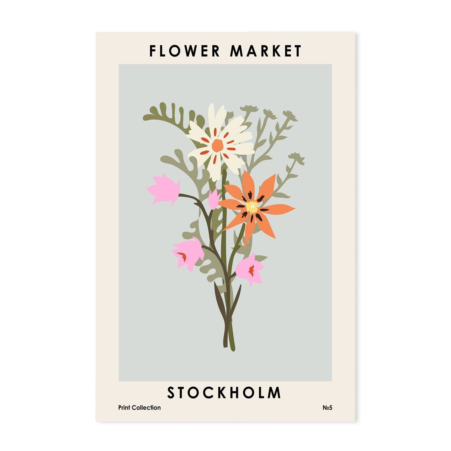 wall-art-print-canvas-poster-framed-Stockholm Flower Market-GIOIA-WALL-ART