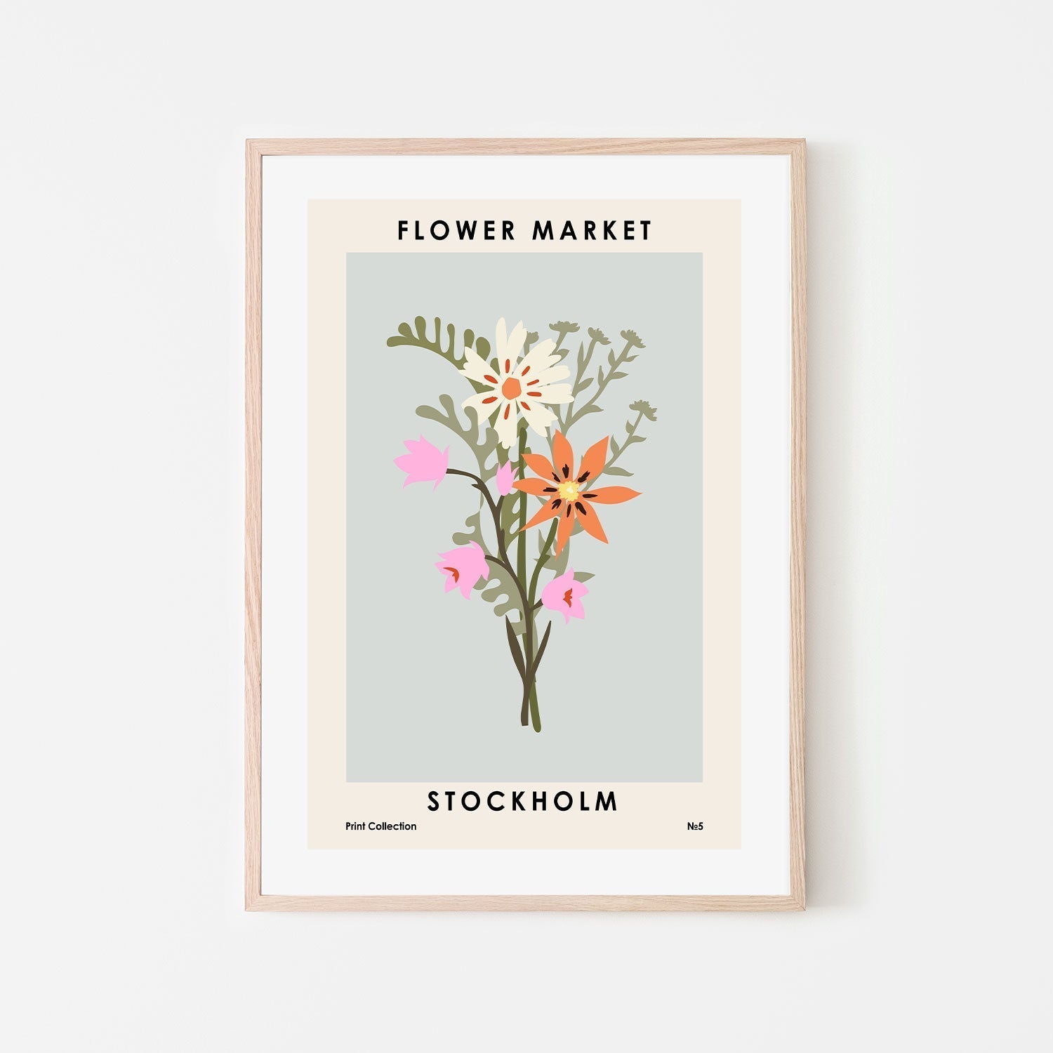 wall-art-print-canvas-poster-framed-Stockholm Flower Market-GIOIA-WALL-ART