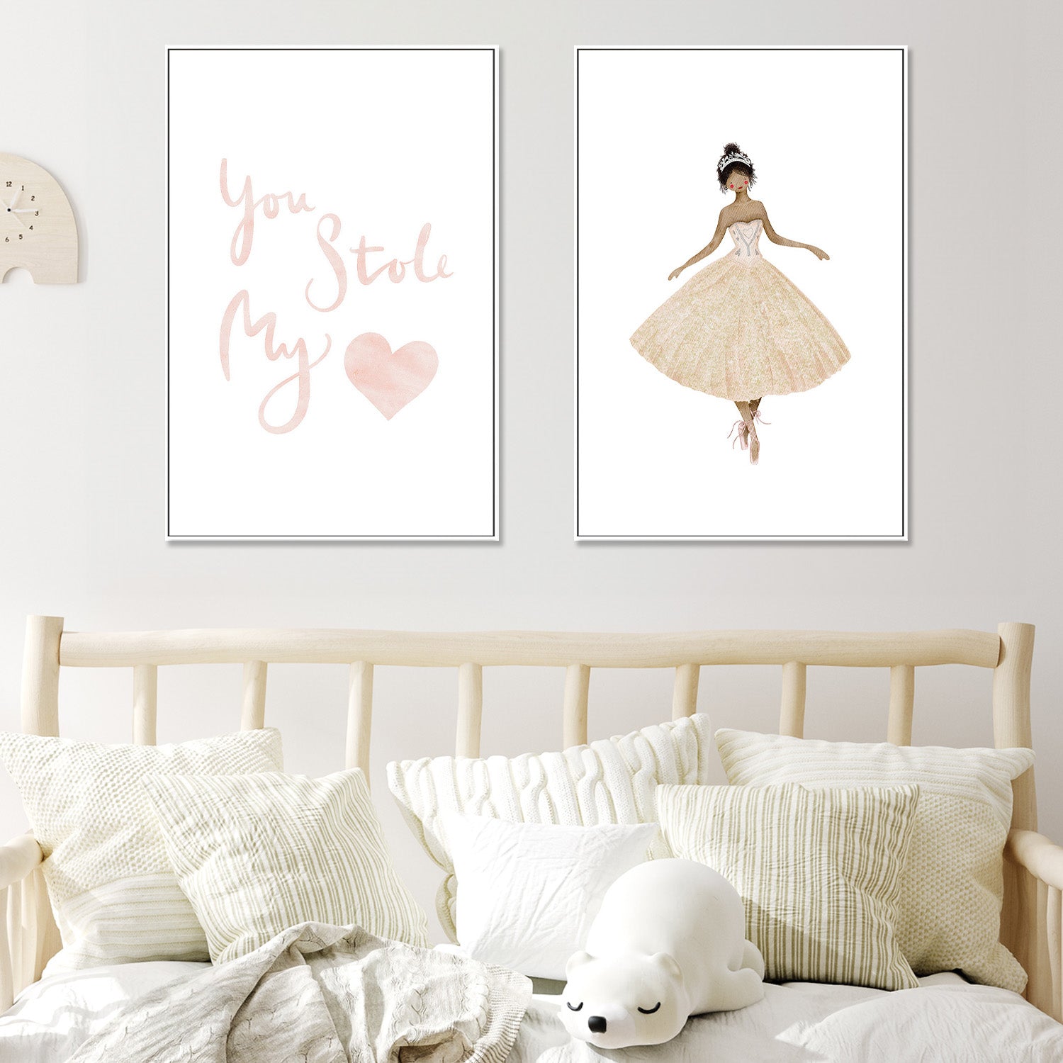 wall-art-print-canvas-poster-framed-Stole My Heart and Sugar Plum Fairy, Set Of 2 , By Leah Straatsma-2