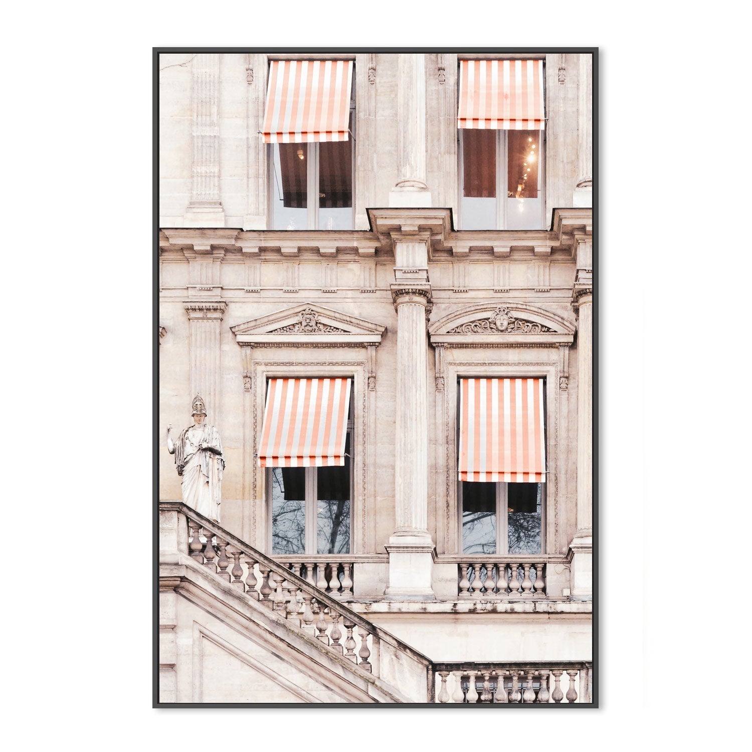 wall-art-print-canvas-poster-framed-Striped Paris Awning , By Pictufy-3