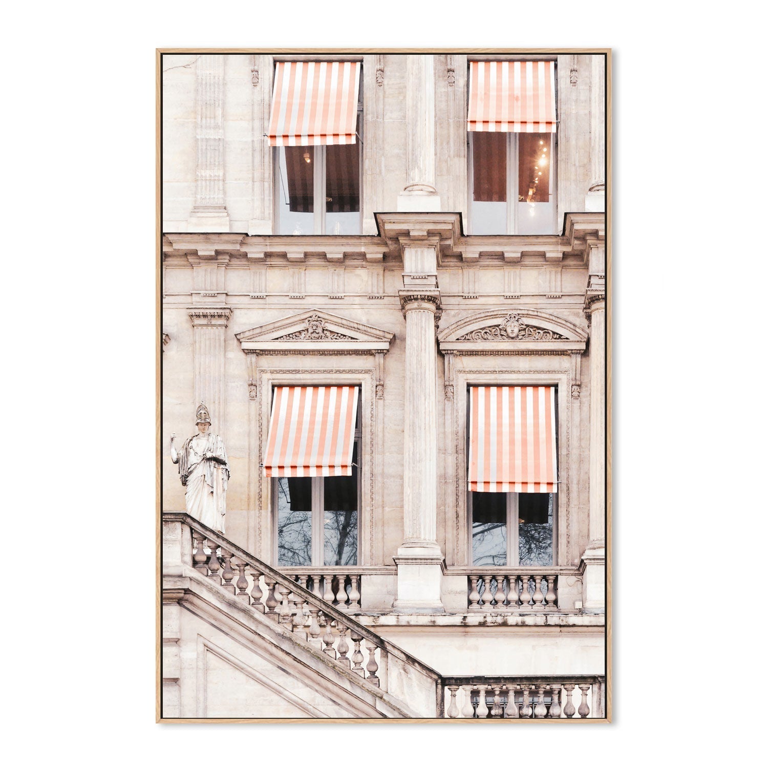 wall-art-print-canvas-poster-framed-Striped Paris Awning , By Pictufy-4