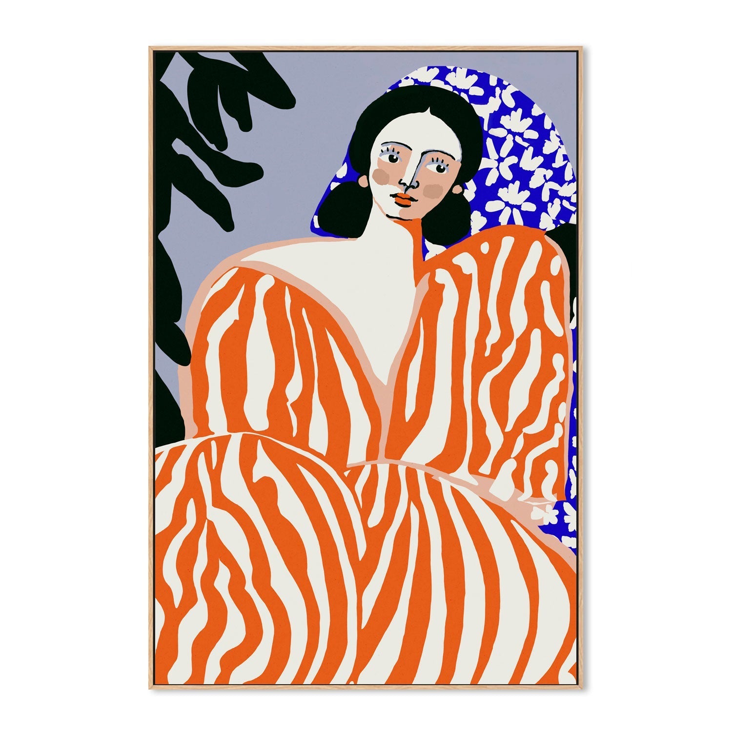 wall-art-print-canvas-poster-framed-Striped Suit , By Treechild-4