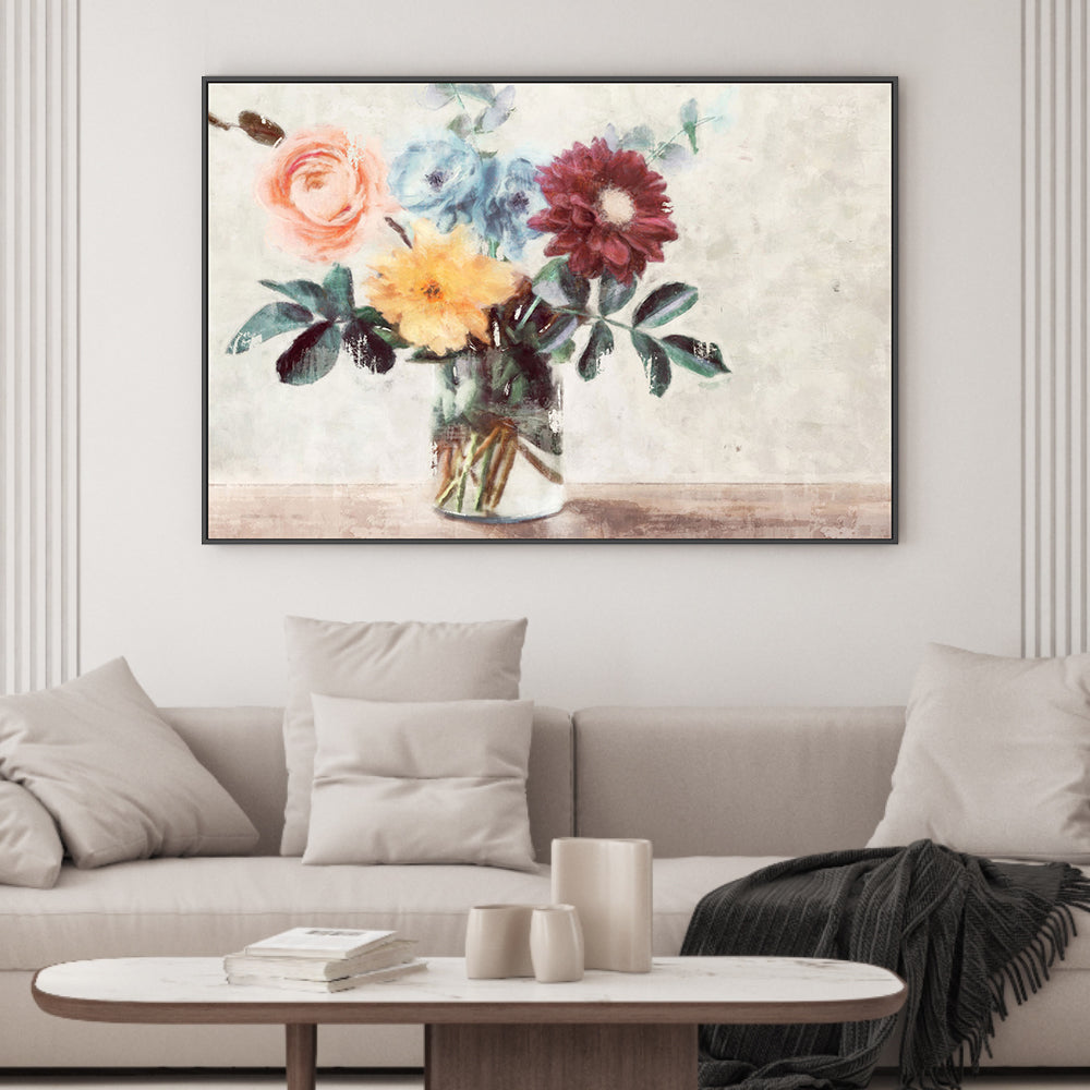 wall-art-print-canvas-poster-framed-Summer Bouquet , By Nina Blue-2