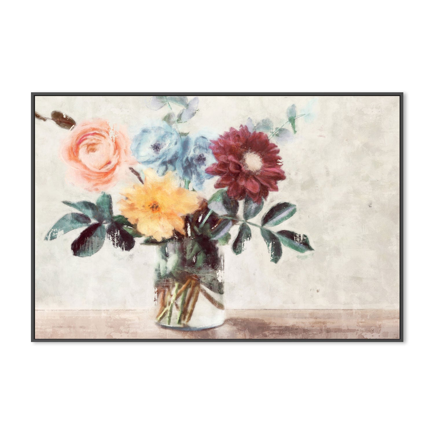 wall-art-print-canvas-poster-framed-Summer Bouquet , By Nina Blue-3