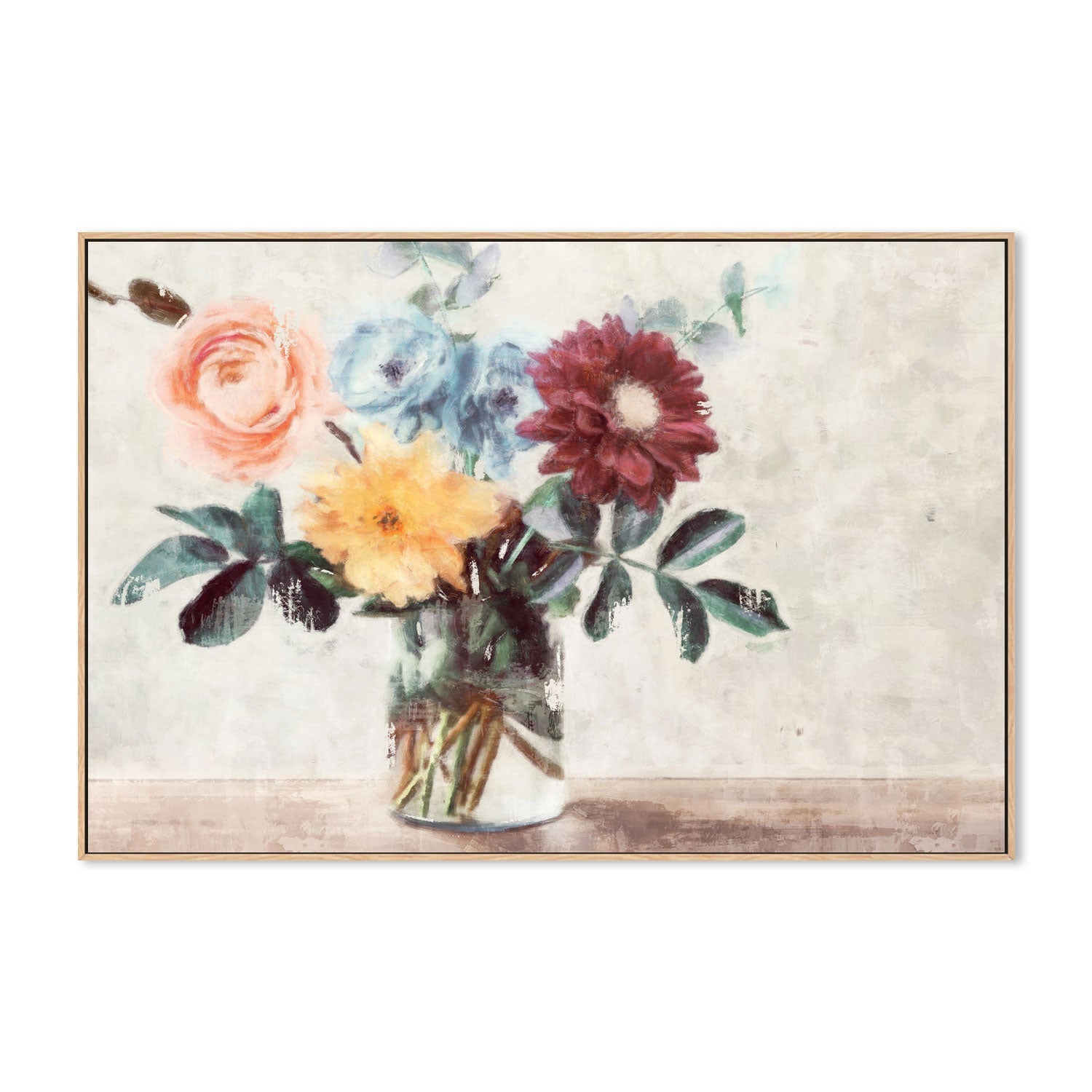 wall-art-print-canvas-poster-framed-Summer Bouquet , By Nina Blue-4