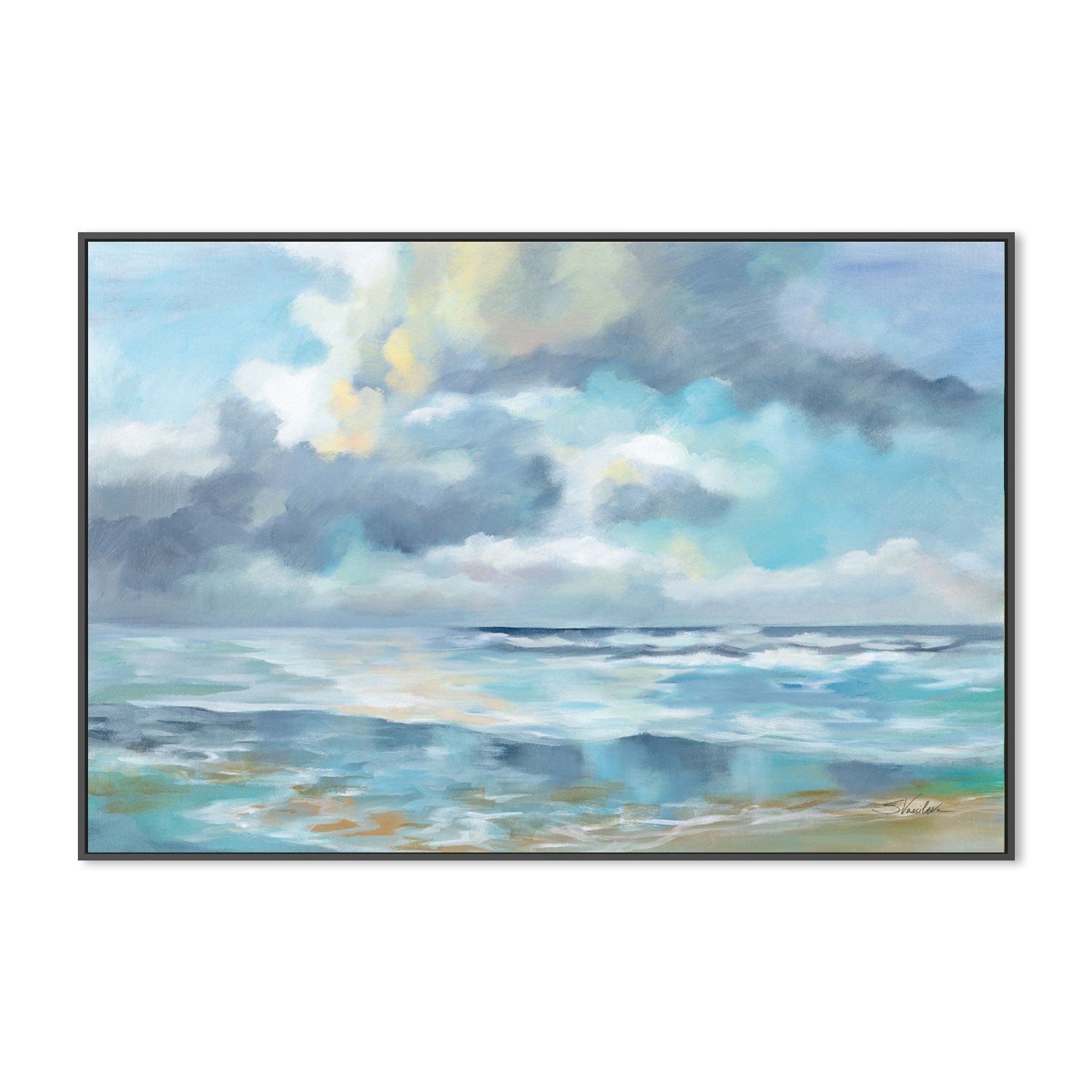 wall-art-print-canvas-poster-framed-Summer Clouds-by-Silvia Vassileva-Gioia Wall Art