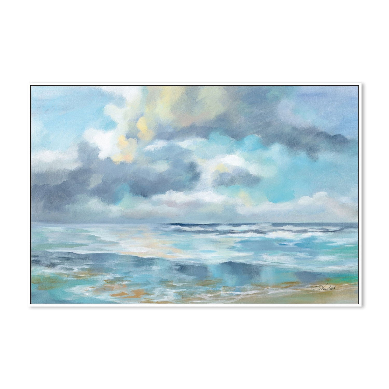 wall-art-print-canvas-poster-framed-Summer Clouds-by-Silvia Vassileva-Gioia Wall Art