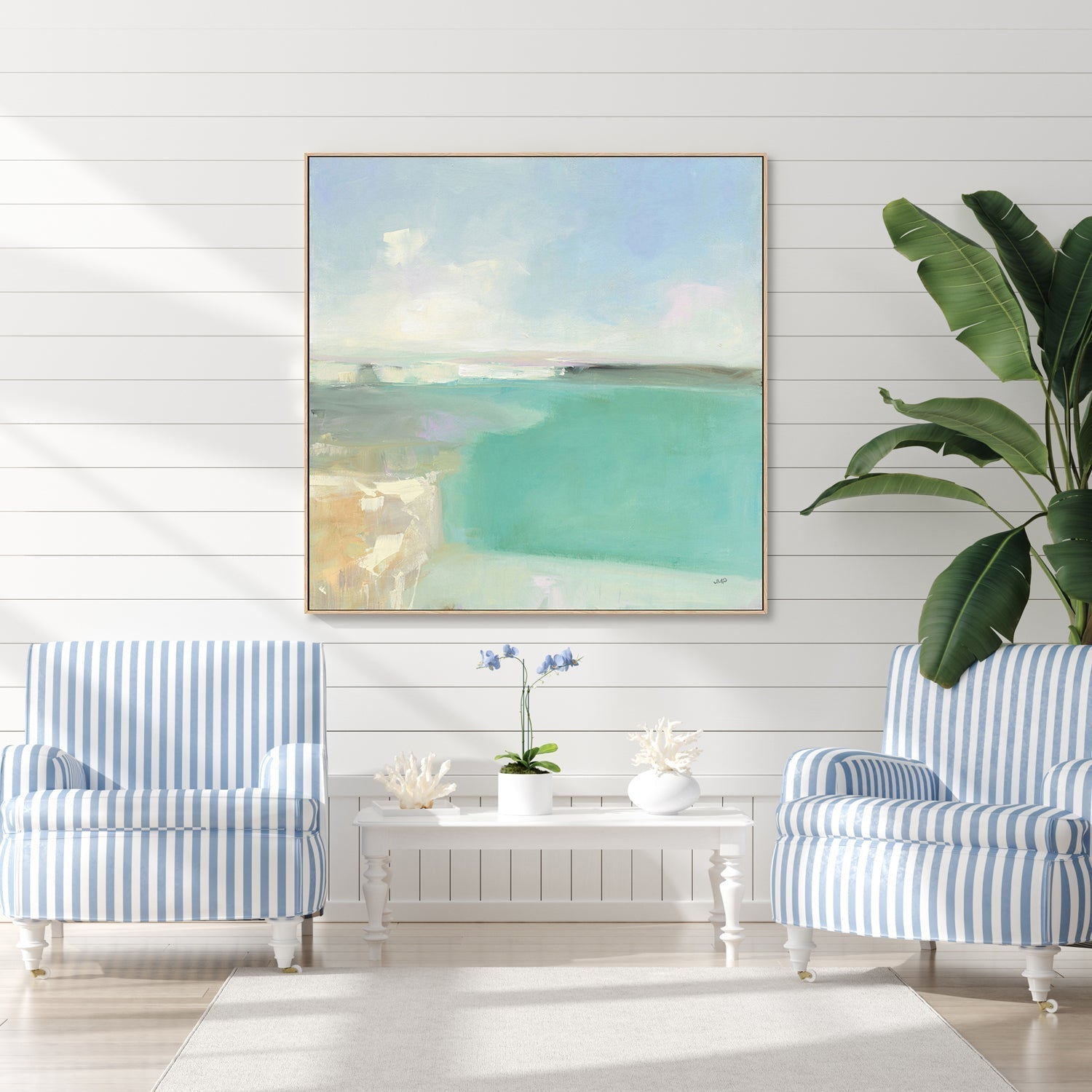 wall-art-print-canvas-poster-framed-Summer Coastline-by-Julia Purinton-Gioia Wall Art