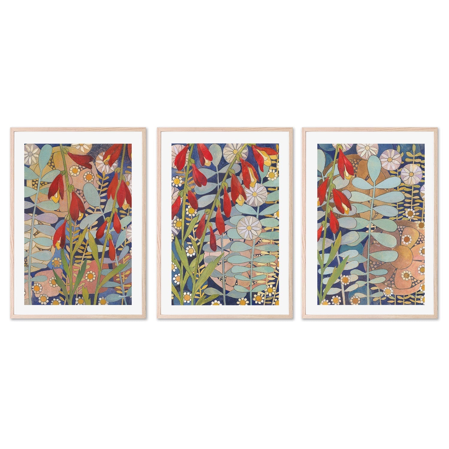 wall-art-print-canvas-poster-framed-Summers End, Style A, B & C, Set Of 3 , By Kathrine Lovell-5