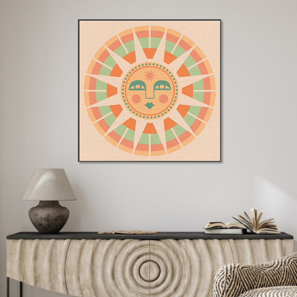 wall-art-print-canvas-poster-framed-Sun Face , By Cai & Jo-2