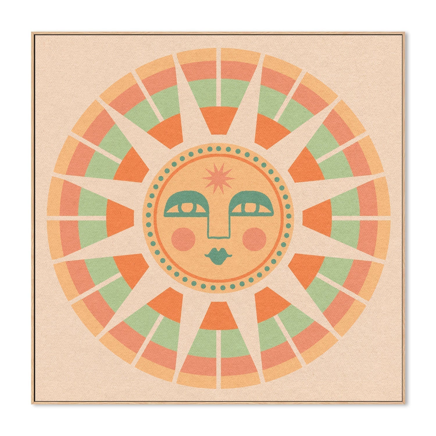 wall-art-print-canvas-poster-framed-Sun Face , By Cai & Jo-4