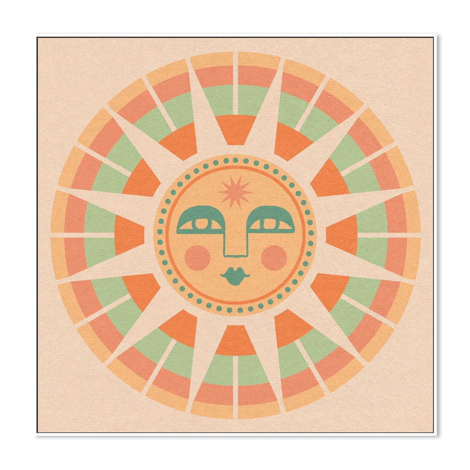 wall-art-print-canvas-poster-framed-Sun Face , By Cai & Jo-5