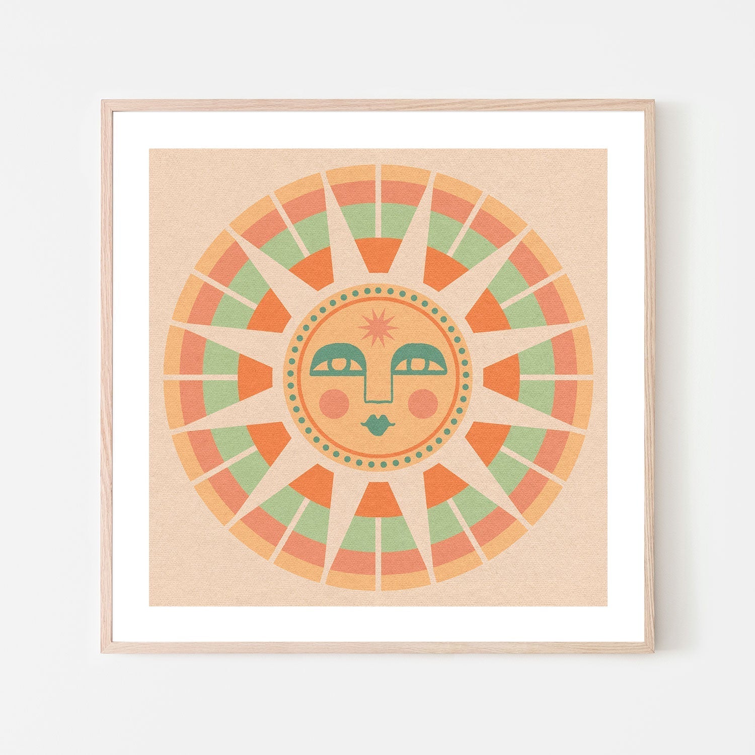 wall-art-print-canvas-poster-framed-Sun Face , By Cai & Jo-6