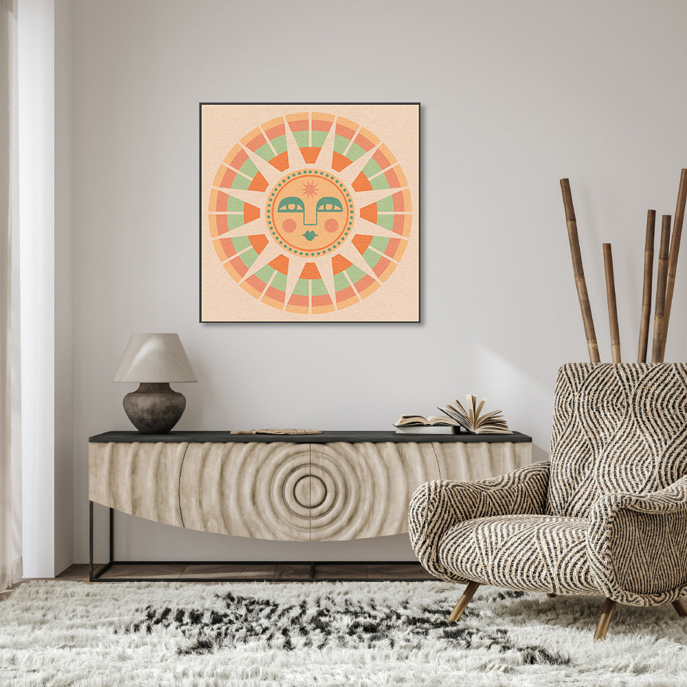 wall-art-print-canvas-poster-framed-Sun Face , By Cai & Jo-7