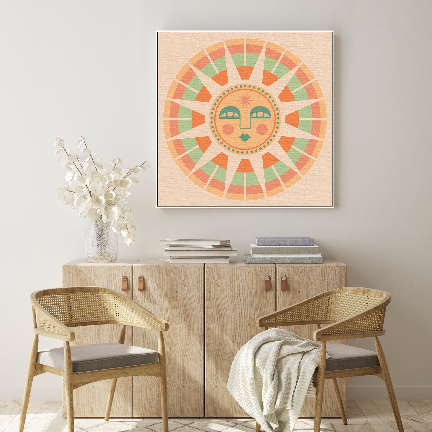 wall-art-print-canvas-poster-framed-Sun Face , By Cai & Jo-8