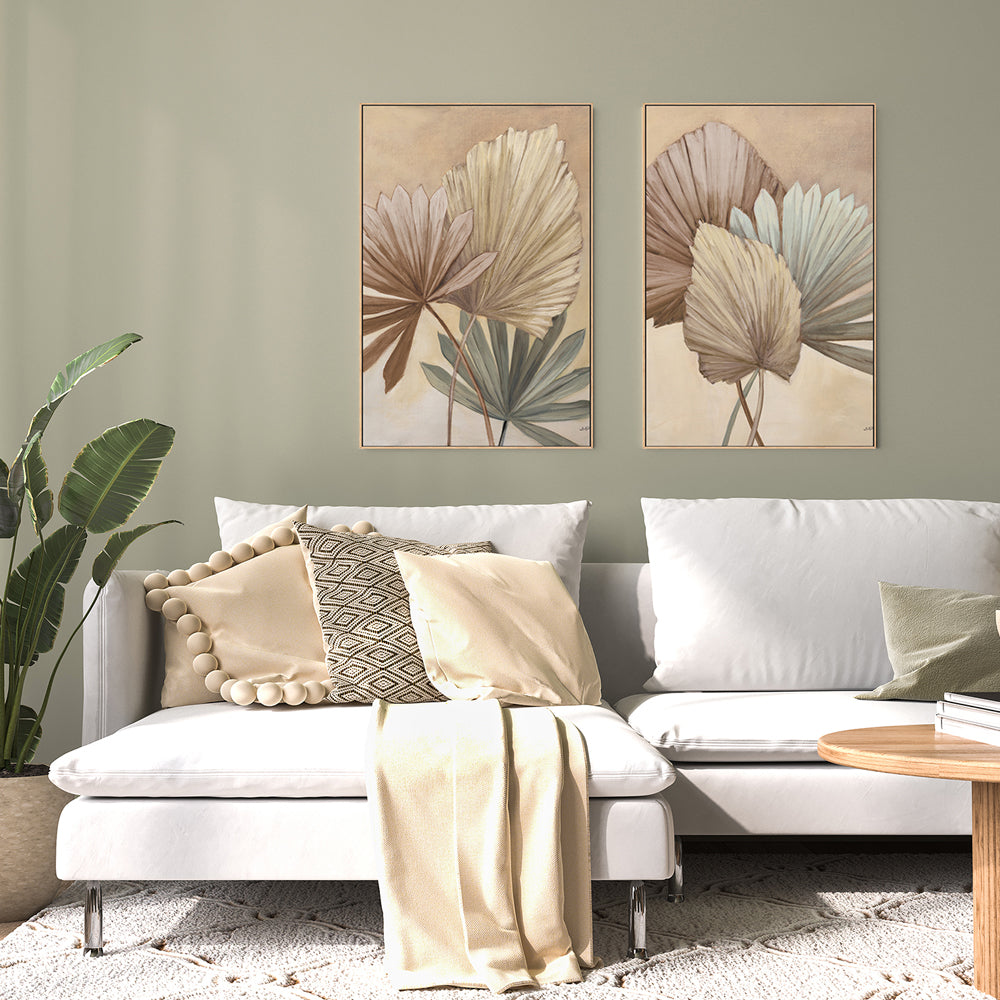 wall-art-print-canvas-poster-framed-Sun Palms Neutral, Set Of 2 , By Julia Purinton , By Julia Purinton-7