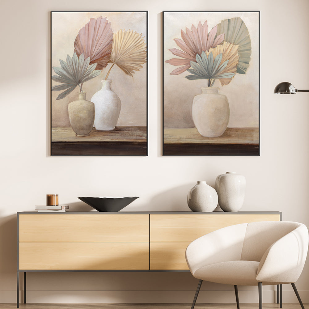 wall-art-print-canvas-poster-framed-Sun Palms Still Life, Set Of 2 , By Julia Purinton , By Julia Purinton-2